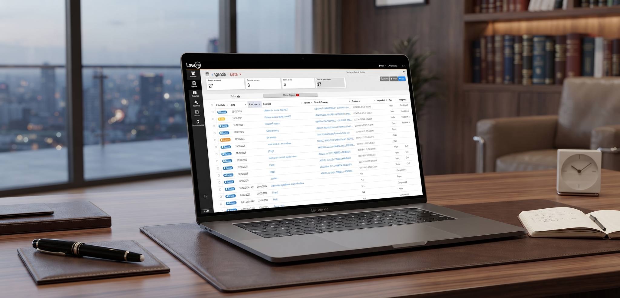 Plataforma Law365 - Dashboard Analítico